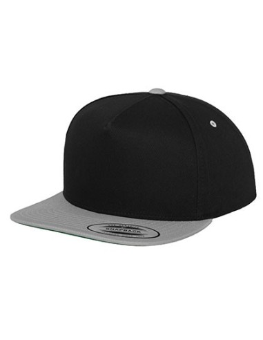 F-6007T-Classic 5 Panel Snapback Cap